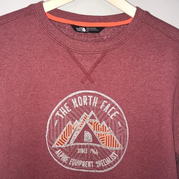 north face men's crew sweatshirt